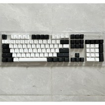 키보드 무선키보드 유선키보드 게이밍키보드 무접점키보드 106 키 그레이 레드 키캡 PBT 스페셜 백라이트 2, 한개옵션2, 12 Black White P, 한개옵션1