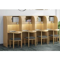 스터디카페책상 스터디룸 독서실 집중력 공부방, 100CM