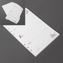 6공 주간 다이어리 속지 45매 A5 다이어리속지제작 명품다이어리 투명다이어리 직장인다이어리 노트만들기 업무
