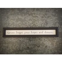 미국 빈티지 레터링 도어 액자 긴 얇은 액자 가훈 명언, B