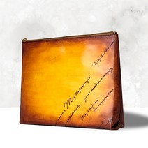 단보짐 남성클러치백 남자손가방 맨스백 수제가죽가방 브라운