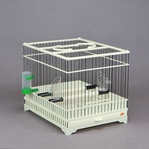 망고쭈쭈 새로운 인디고 턱 케이지 플라스틱 스틸 새장 높은 서랍 인디고 턱 케이지 보드 상단 밝은 상단 유리 섬유 강화 플라스틱 목욕 케이지, 하이써클 블랙바 브라이트블랙헤드바 아크릴컵 패키지