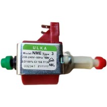 고압세척기 물분무기 워터펌프 청소 세척기원래 수입 ac220v 이탈리아 ulka 전자기 펌프 커피 머신 워터 펌프 작은 흐름 및 고압 안정, 검은색