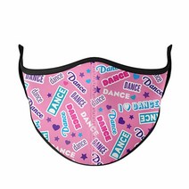Top Trenz Kids Face Wrap Cloth Reusable Fashion Mask Medium (Ages 8+ to Adult) (Brown Zebra), Dance