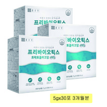 [종근당] 프리바이오틱스 프로바이오틱스 프락토올리고당 라피더스혼합유산균 락토바실러스 비피더스 아연 유산균 장내유익균 장건강 영양제 패밀리유산균 추천, 30포기준, 3박스, 5g