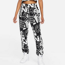 나이키 조던 23 점프맨 올오버 프린팅 조거 팬츠 긴바지 여성 블랙 플러스 사이즈 큰옷