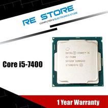 CPU 인텔 코어 i57400 i5 3.0GHz 쿼드 스레드 CPU 프로세서 6M 65W LG 호환 호환A 1151, 한개옵션0