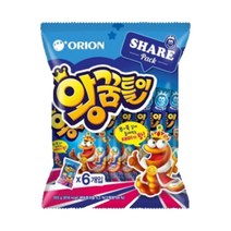 오리온 왕꿈틀이 6개입 255g 오리온 젤리 왕꿈틀이 과자 꿈틀이, 본품