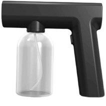 전동유니건 소독건 나노스프레이건 스마트 방역 살균, S680 블랙500ml