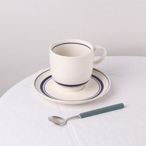 카네수즈 커피잔 홍차잔 받침 세트 예쁜 티컵 소서, 2.커피잔 1set, 인디고블루