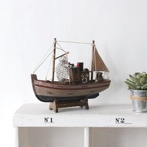 인테홀릭 시원한 느낌의 여름인테리어 소품, 빈티지 어선