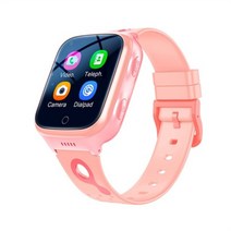어린이 스마트 시계 스마트 워치 GPS 트래커 카메라 4G 와이파이 GPS 로케이션 전화 와이파이 Sim 카드 어린이 SmartWatch IP67 방수, 네덜란드어 버전, 분홍색