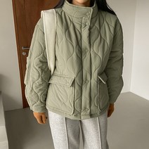 하이넥라이트퀼팅점퍼