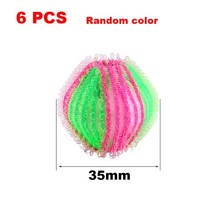 이염방지 얼룩제거 먼지제거 시트6/12Ps 나일론 세탁 공 nti-winding 헤어 리무버 Fluff 청소 린트 Fuzz 잡, 한개옵션1, 01 6Pcs Random color