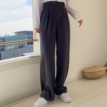 세상편한더블핀턱롱슬랙스