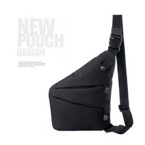 셀럽하우스 캠핑 전술패션 HUNTER 어깨가방 오른쪽형 블랙 숄더백