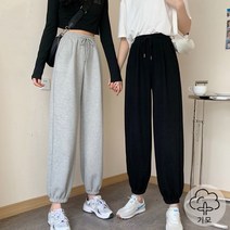 스타일아유 아유 여성 포근한 밍크 기모 조커팬츠 밴딩 트레이닝 밴딩바지 겨울