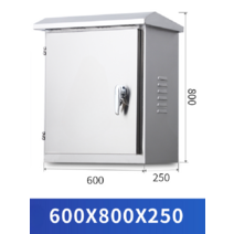 배전함 CCTV 함체 야외 스테인레스 스텐 분배 상자 통신 방수 설치 전기 제어함 박스, 600x800x250mm 201스테인레스
