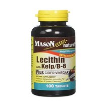메이슨 NATURAL 레시틴 KELP B6 100태블릿 2팩 래시틴 사이다 비네거