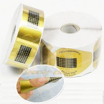 골드폼 아크릴폼 젤폼 10p 50p 100p 500p 국가고시 시험용 네일폼 네일아트 네일 손톱연장 손톱보수 젤연장 아크릴 연장, 골드폼/50p(둥근세모타입)
