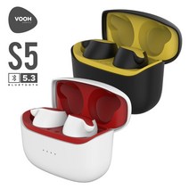 VOOH 5.3버전 블루투스이어폰 블루투스이어셋 GLS-S5, 블랙옐로우