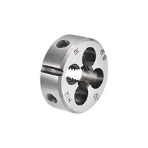uxcell m6 메트릭 원형 다이 머신 스레드 왼나사 다이 합금 공구강, m12×1.75
