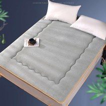토퍼매트 푹신한 패밀리 거실 토퍼 따뜻한 베르베르 양털 킹 사이즈 침대 패드 1