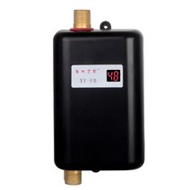 전기순간온수기 3800W/3000W 탱크 없는 순간 미니 전기 온수기 주방 보물 110/220V, 04 black_02 EU