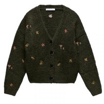 ZARA 자수 니트 스웨터 가디건 재킷 06427101500