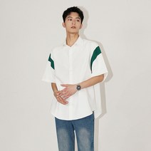 남성 패션 반팔셔츠 반팔티 여름 캐주얼 오버핏 시원한 와이셔츠