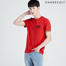 체이스컬트 공용 데일리 그래픽 반팔 티셔츠-KBZU5806C07