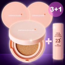 멀티밤+세럼 쿠션 프로폴리스 롱웨어 에센스 광채 물광 커버 보습 진정 주름케어스틱 미백 기미 쿠션팩트 15g + 멀티밤 11g, 쿠션 21호 3개+앰플밤