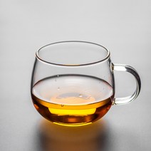머그컵 대용량 내열유리컵 커피컵, 용연컵410ML