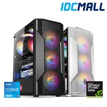 게이밍컴퓨터 12세대 12400F GTX1660Super 배그 디아2레저렉션 발로란트 PC 본체, 12세대 12400F+1660Super+8G 블랙, RAM 16GB+SSD 500GB UP