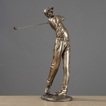 골프 피규어 장식품 골프 조각상 인테리어 소품 선물, 남성 골프선수