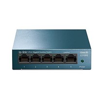 TP-Link TL-LS105G LAN 스위치 5포트 네트워크 스위치(플러그 앤 플레이 기가비트 스위치 LAN 분배기 이더넷 허브 팬리스 견고한 금속 하우징) -13744, 5포트 GB.