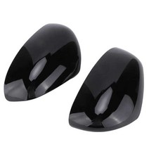 페어 Rearview Mirror Caps Smart Fortwo/Forfour 용 보호 하우징 스틱 453 2015, 01 Glossy Black