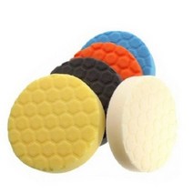 광택패드 헥사 5종 세트 15cm, 화이트+오렌지+블랙+옐로우+블루, 5개
