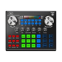 N1 사운드 카드 오디오 세트 BM 800 마이크 블루투스 기능 컴퓨터 휴대 전화 Tiktok, 한개옵션0