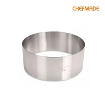 쉐프메이드 스텐 높은 무스링 3호 20cm x 8cm, 1개