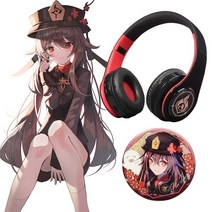 골전도 이어폰 블루투스 겐신-임팩트 테마 패션 무선 헤드폰 헤드셋 클레샤오 베엘zebul Hutao Zhongli Kaedeharakazuha, hu tao