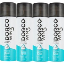 도루코 윈쓰리 리프레싱 쉐이빙폼, 210ml, 4개