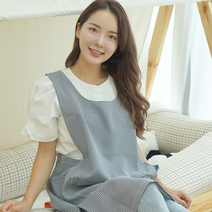 해피쌤 가볍고 편안한 어린이집 체크 원피스 앞치마 유치원 선생님 보육교사 앞치마 국내생산, 블랙 앞+옆주머니