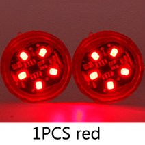 범용 LED 자동차 개방 도어 안전 경고 충돌 방지 조명 자기 센서 스트로브 깜박이 경보 주차 램프, [05] 2PCS red