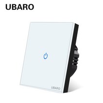 세라믹사이딩 메탈사이닝 아트월 UBARO Eu AC100-240V 강화 된 블랙 화이트 크리스탈 유리 터치 스위치 패, 10 LG-WB1X, 10 LG-WB1X