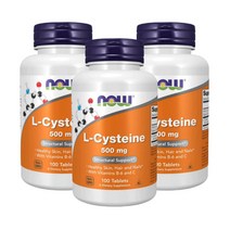 나우푸드 엘 시스테인 500mg 100정 3통, 3개