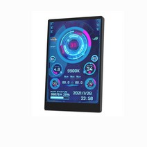 미니 ITX 케이스 용 새 컴퓨터 모니터 3.5 인치 IPS TYPE-C 보조 스크린 CPU GPU RAM HDD 모니터링 USB 디스플레이 자유롭게 AIDA64