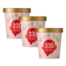 헤일로탑 딸기아이스크림 473ml x 3개 부드러운 맛있는 고급 아이스크림, 헤일로탑 아이스크림 딸기 473ml x 3개