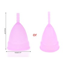 여성 생리 컵 기간 컵 소프트 실리콘 여성 위생 컵 접이식 s/l, 보라, 크기가 큰, 1개