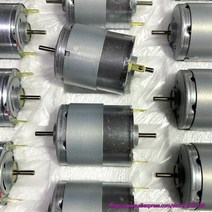 민코타새로운 더블 출력 샤프트 365 DC 모터 RS-365PH 12 ~ 30V 5 극 로터 카본 브러쉬, 한개옵션0